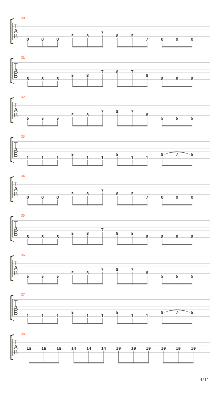 1984吉他谱