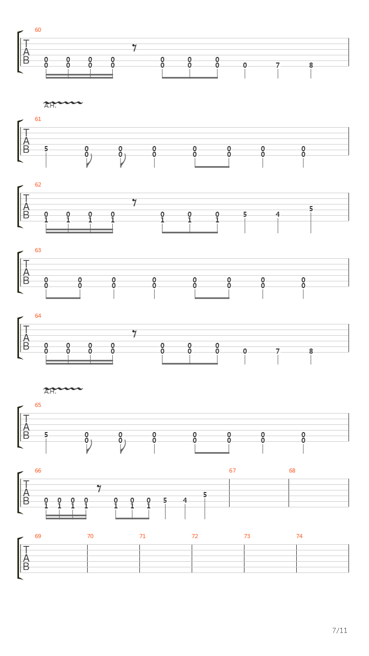 1984吉他谱