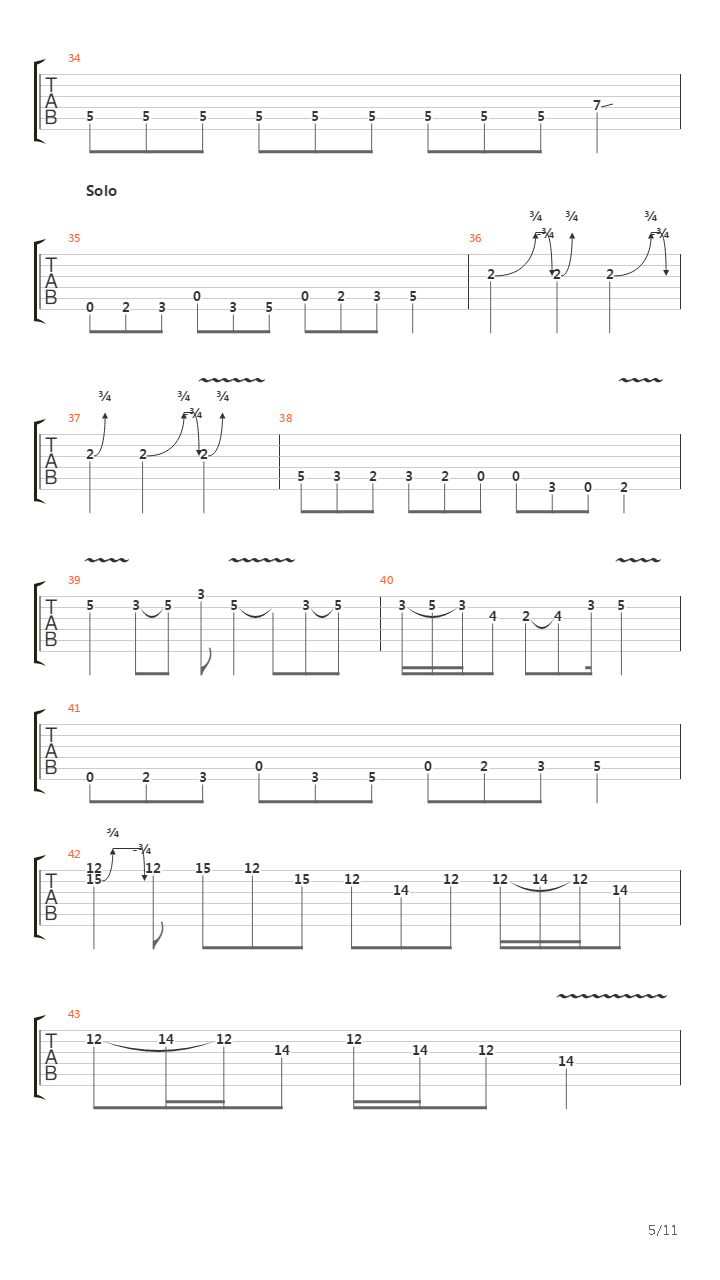 March Of The Crabs吉他谱