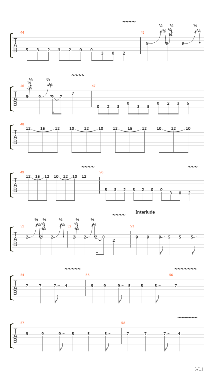 March Of The Crabs吉他谱