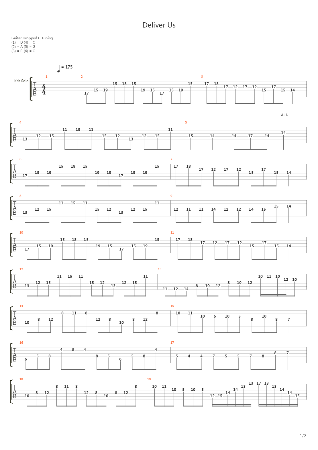 Deliver Us吉他谱