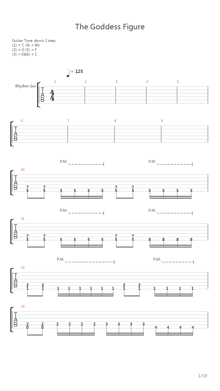 The Goddess Figure吉他谱