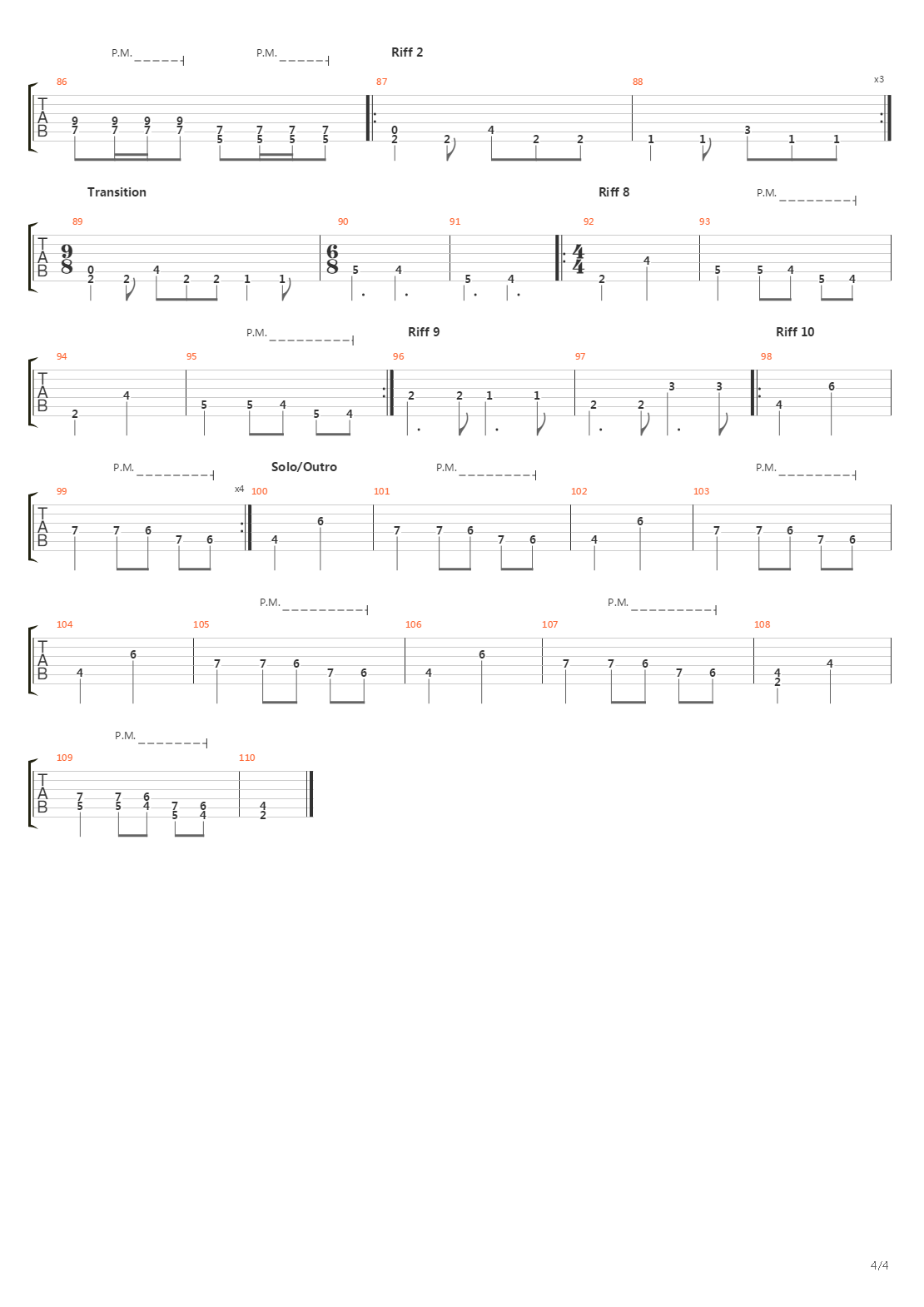 Transmigration Beyond Eternities吉他谱