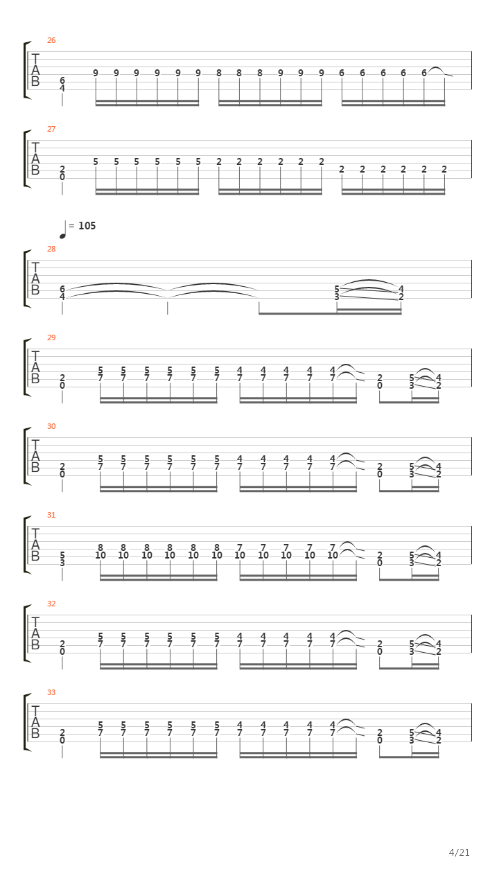 The Somberlain吉他谱