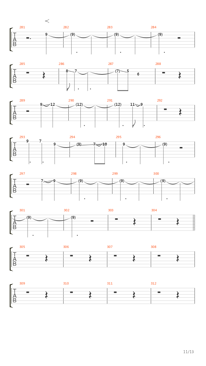 Falling Back To Earth吉他谱