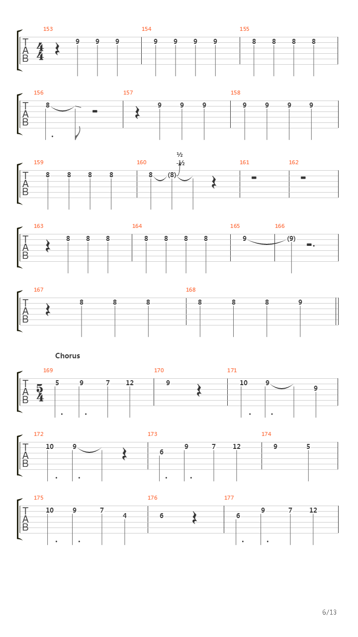 Falling Back To Earth吉他谱