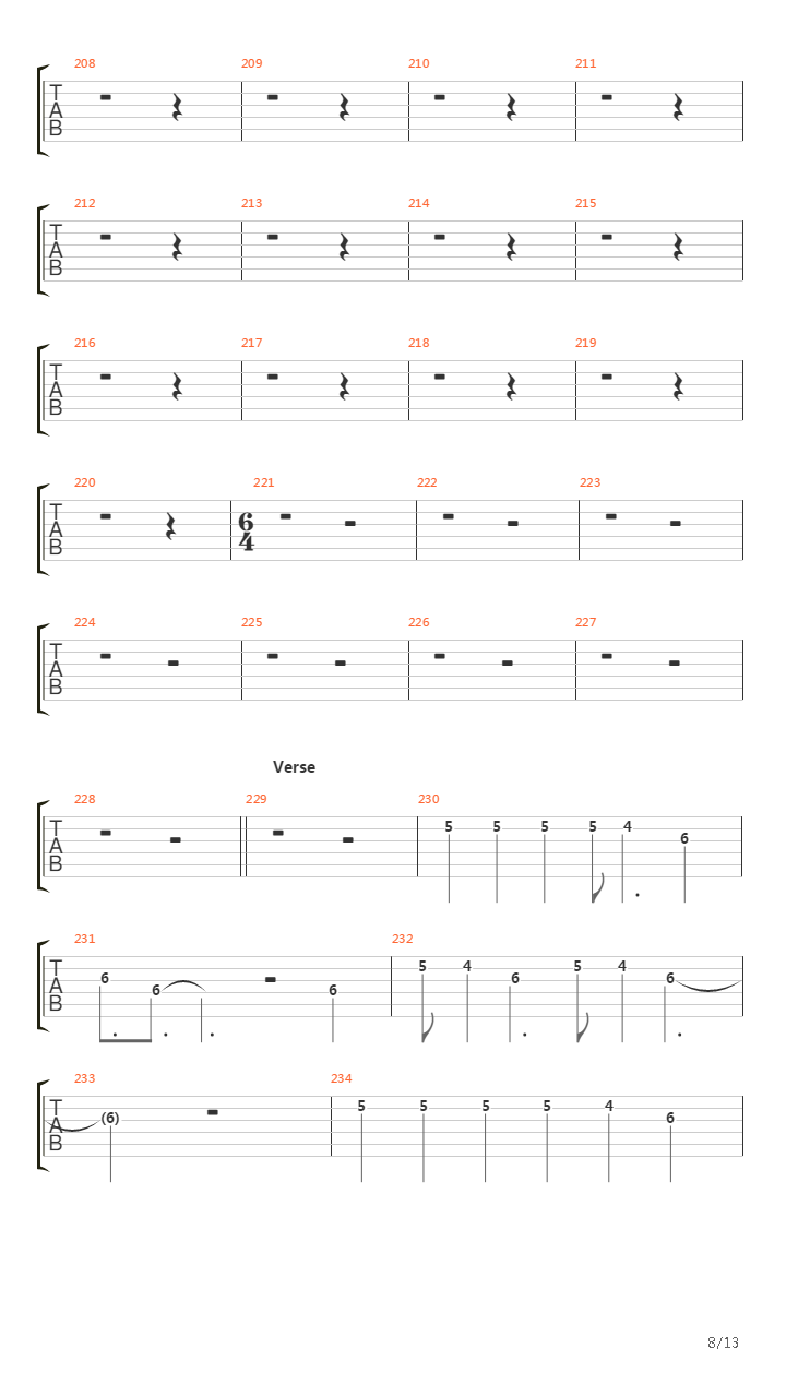 Falling Back To Earth吉他谱