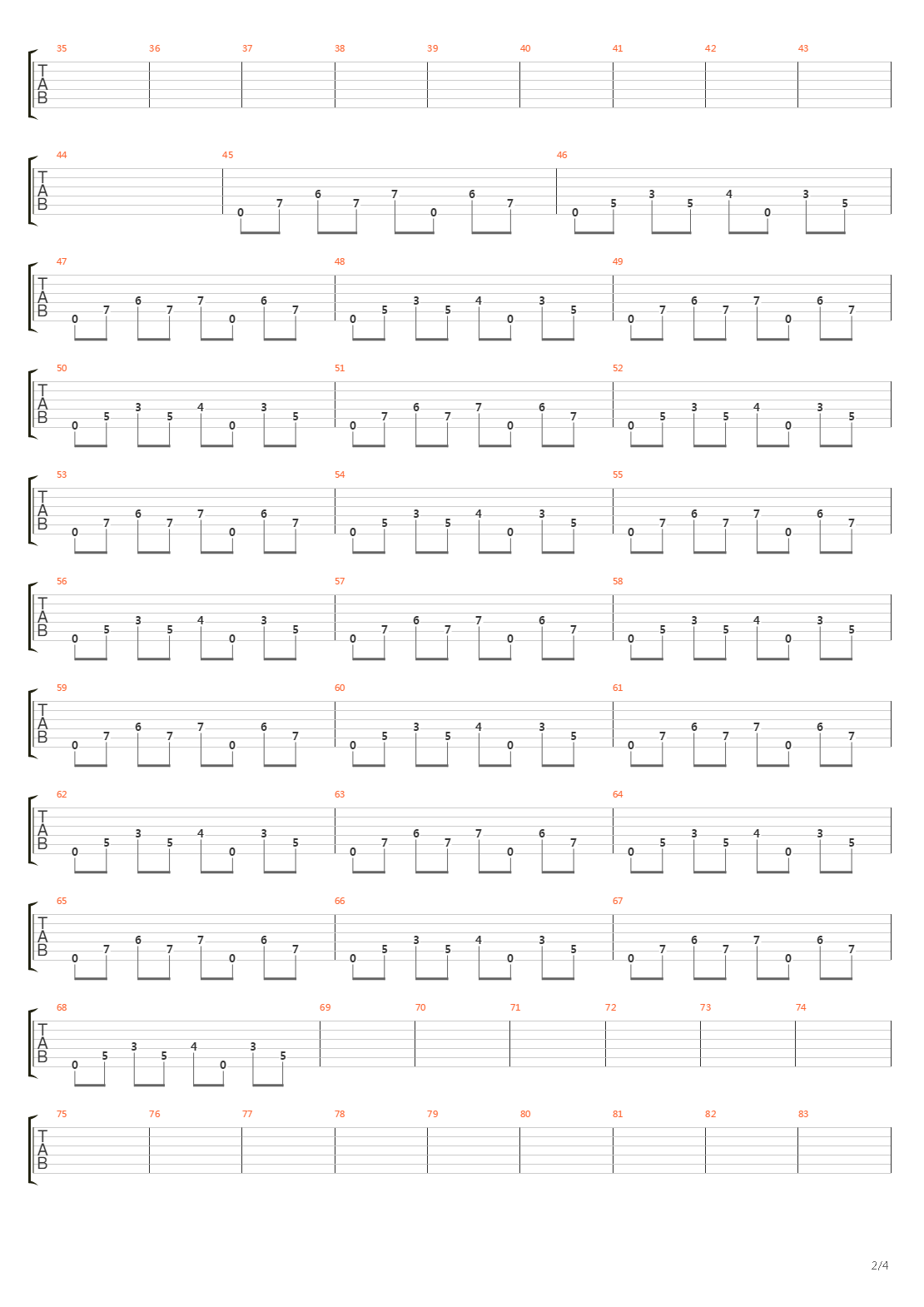 System吉他谱