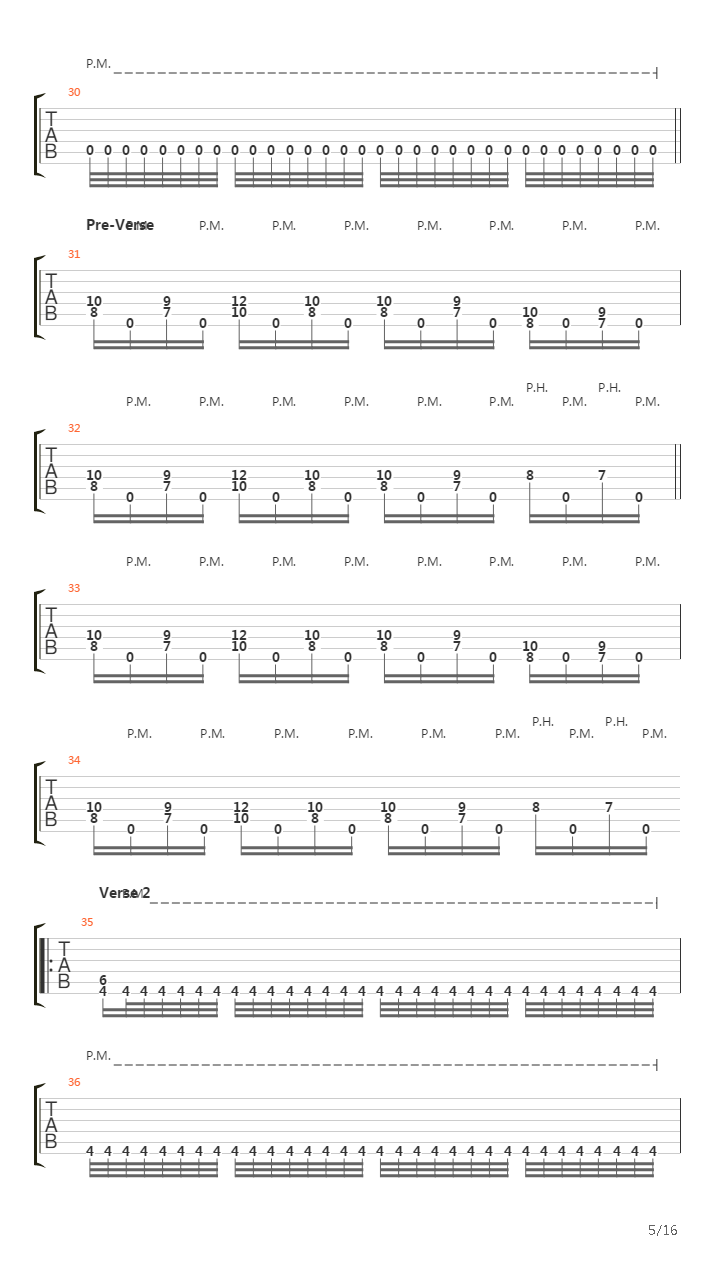 Carrion吉他谱