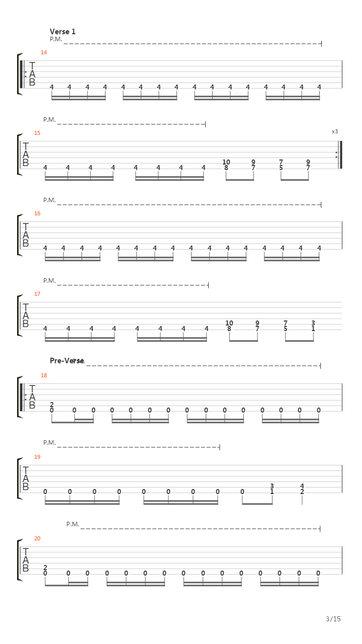 Swing Of The Axe吉他谱