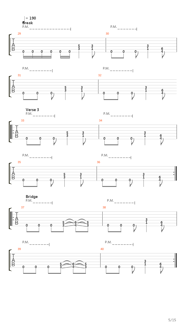 Swing Of The Axe吉他谱