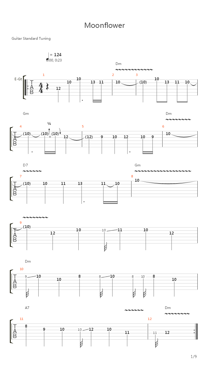 Moonflower吉他谱