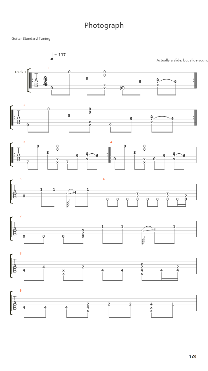 Photograph吉他谱