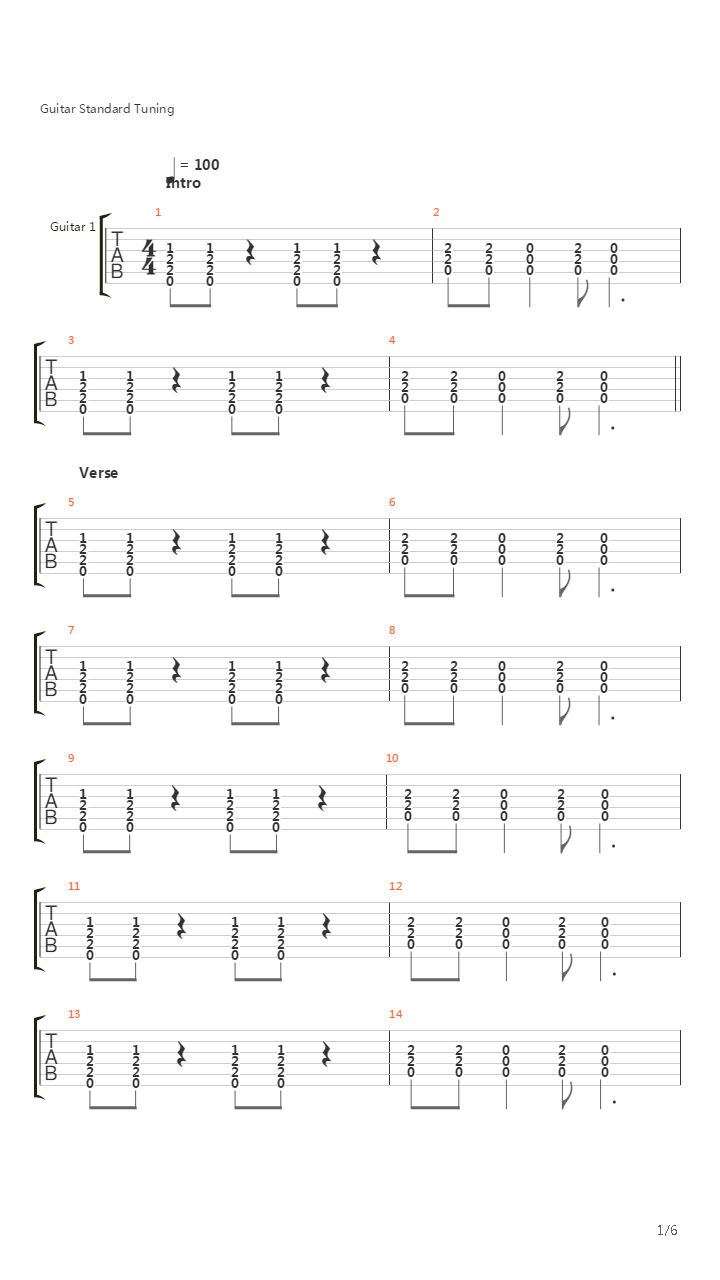 Senza Vento吉他谱