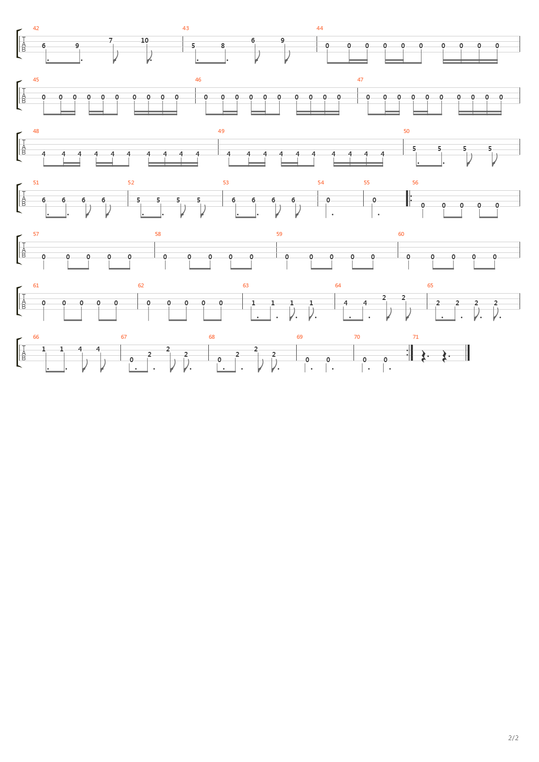 Arpeggios From Hell吉他谱