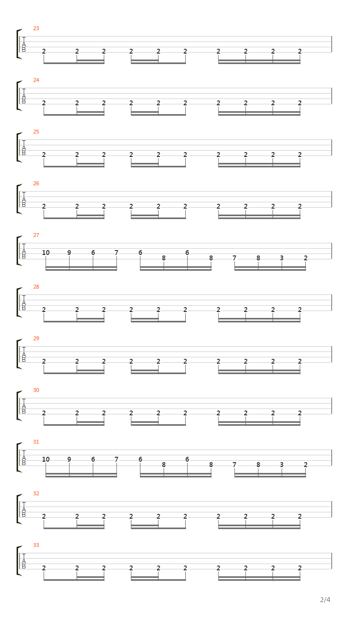 Arpeggios From Hell吉他谱