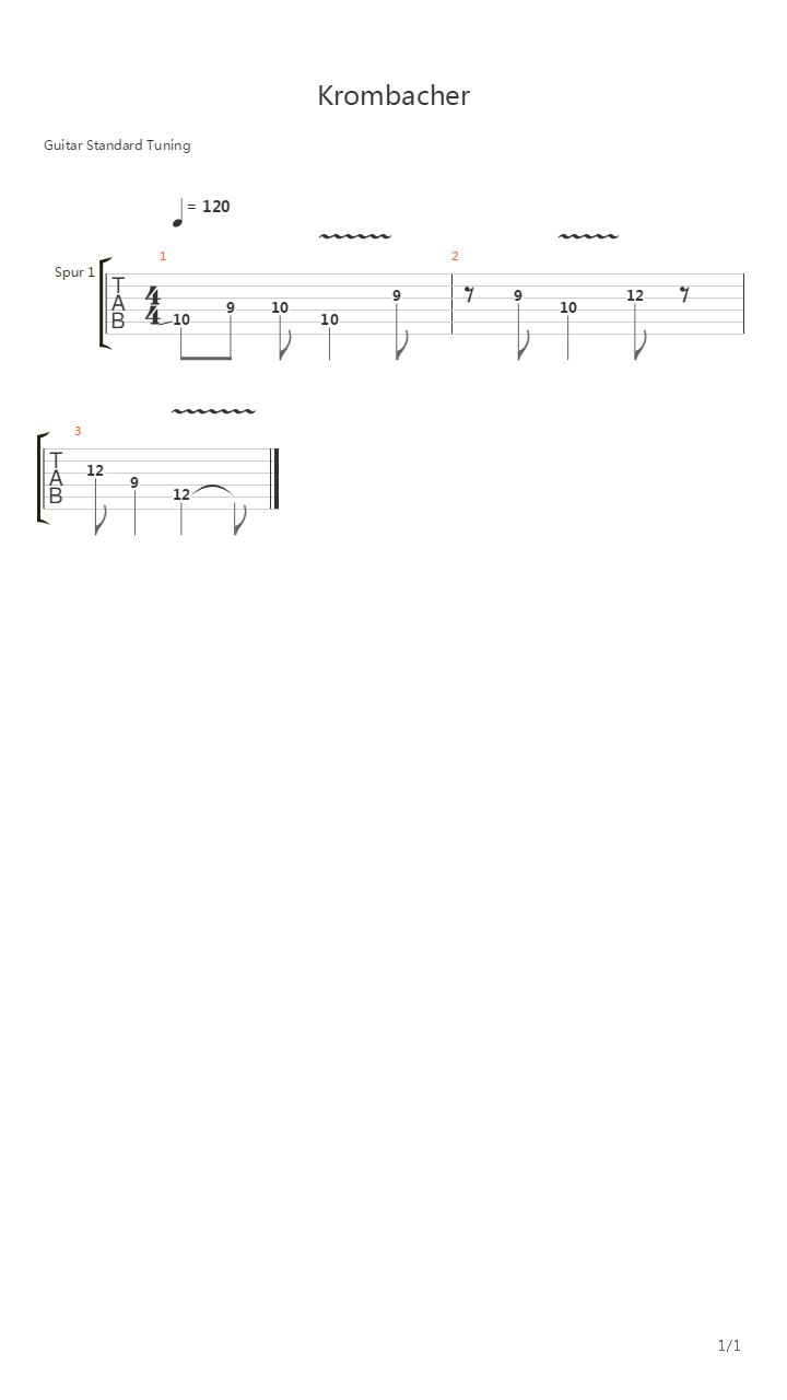 Krombacher - Theme吉他谱
