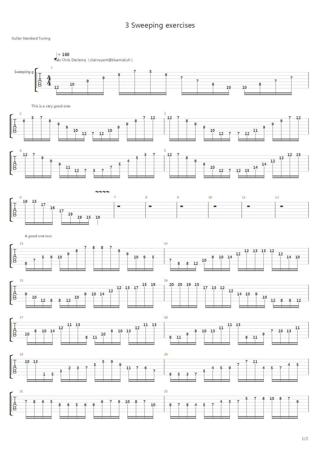 Sweep Excercises - 3 Sweeping exercises.gp5吉他谱