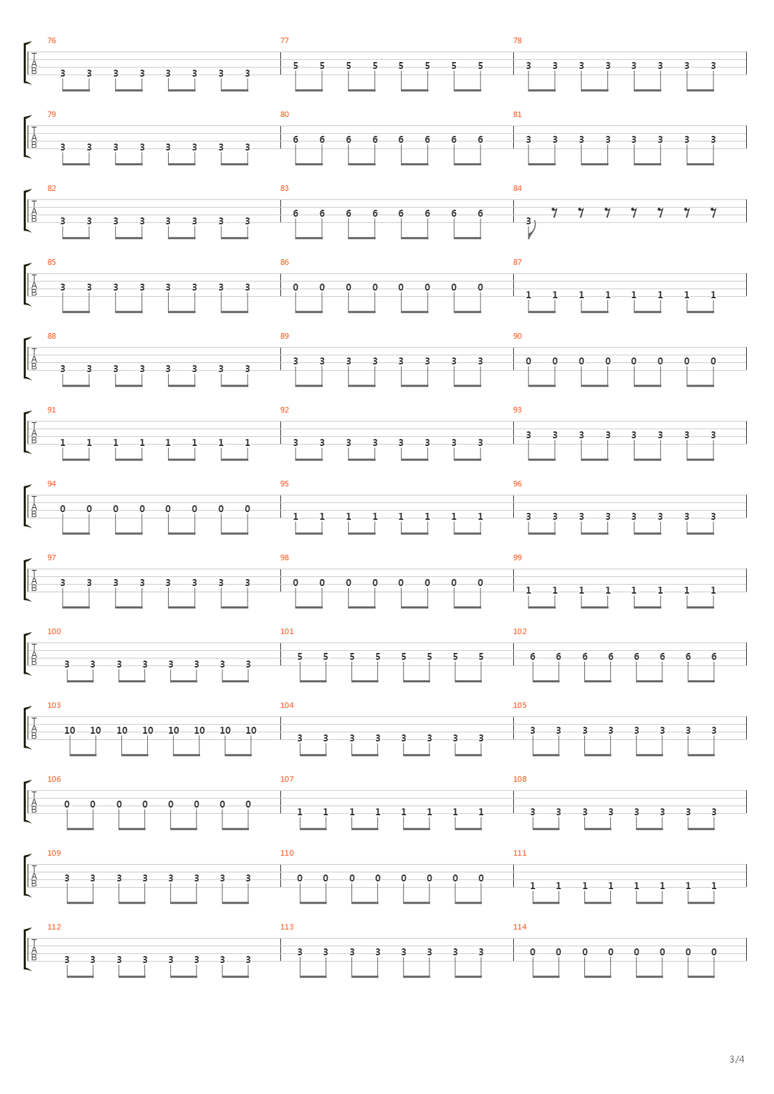 Centro Di Gravit Permanente吉他谱