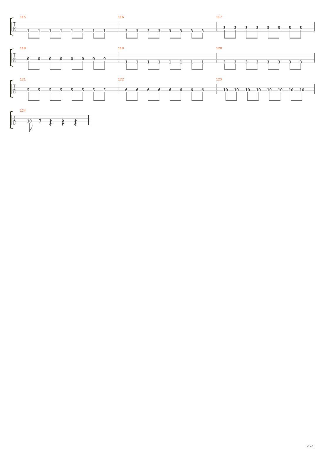Centro Di Gravit Permanente吉他谱