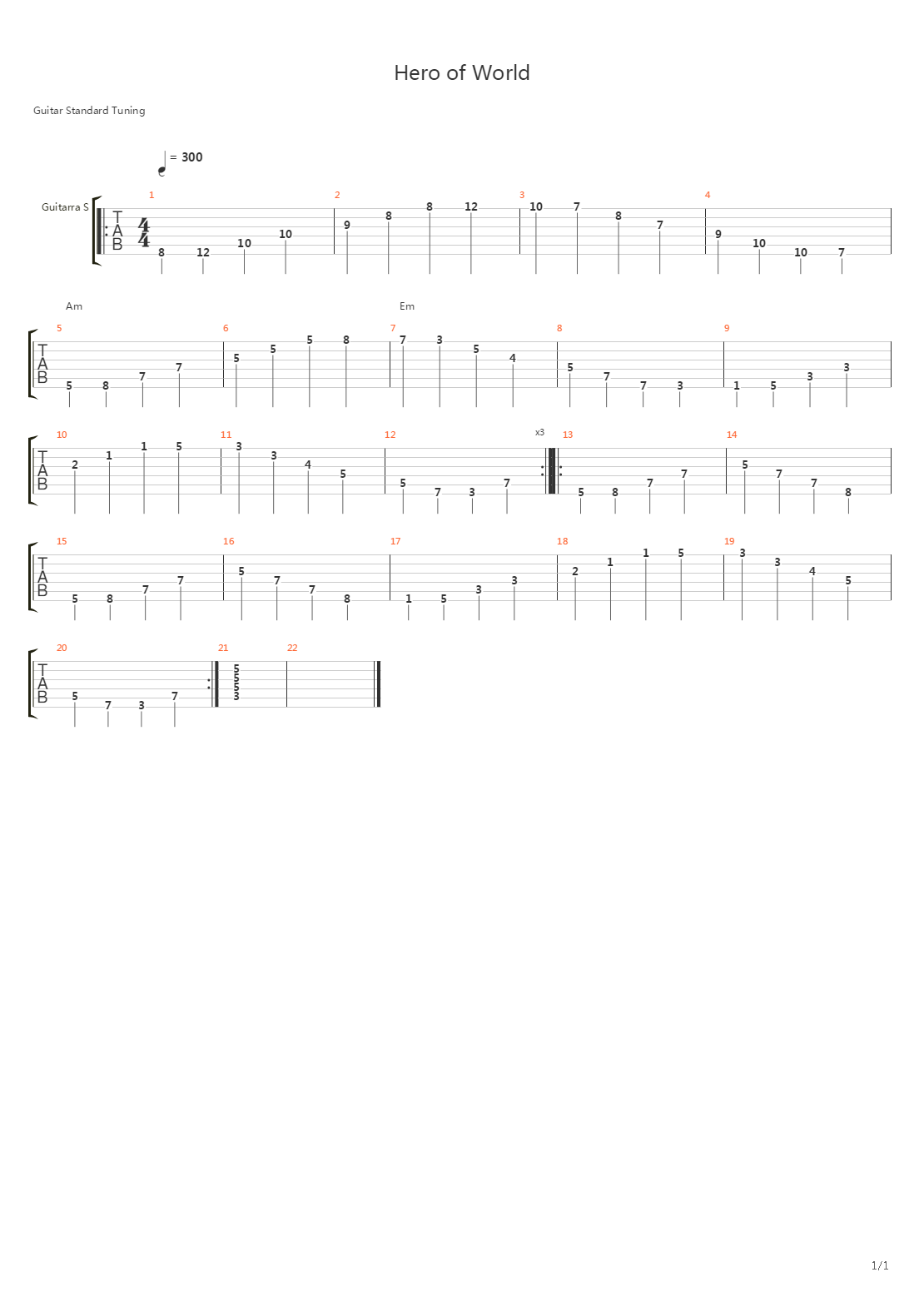 Sweep Excercises - Arpejo吉他谱