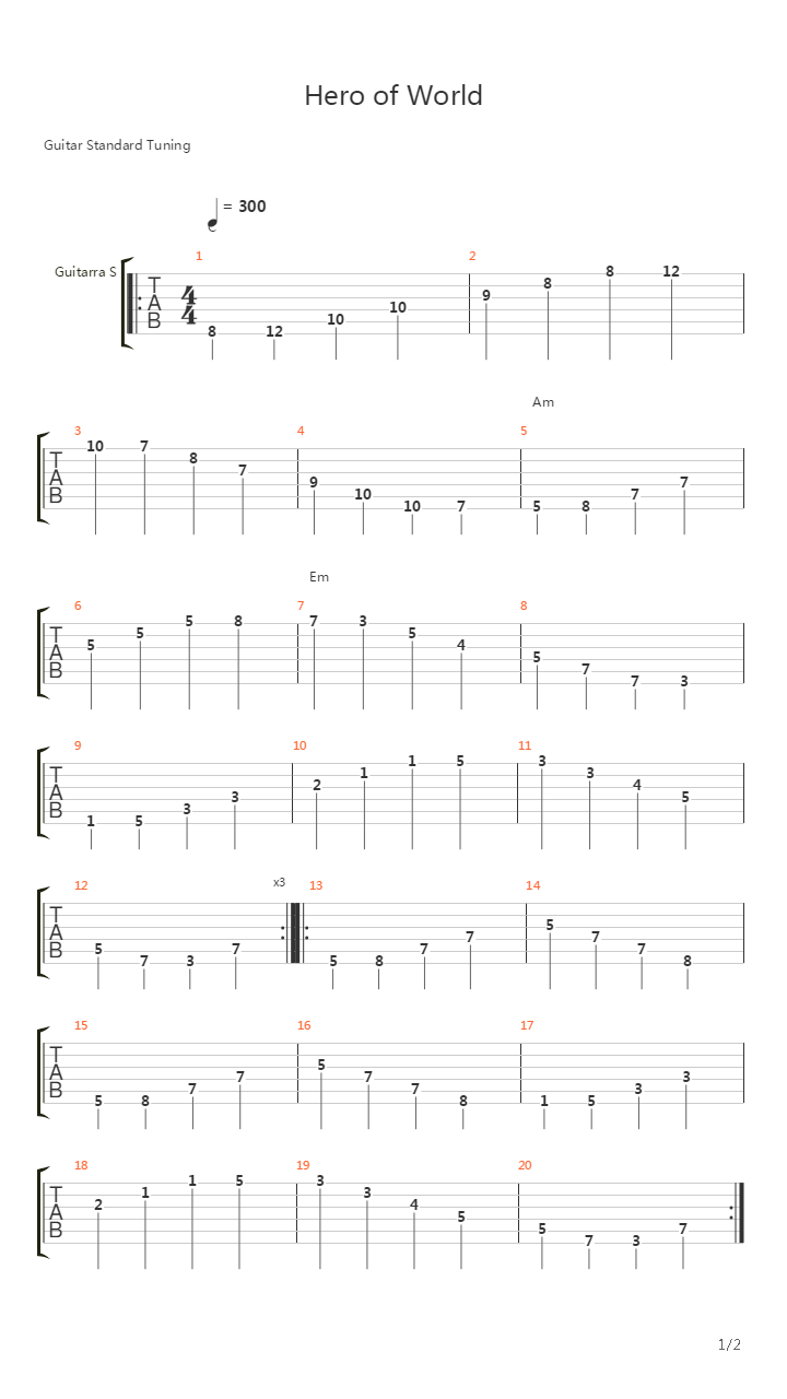 Sweep Excercises - Arpejo吉他谱