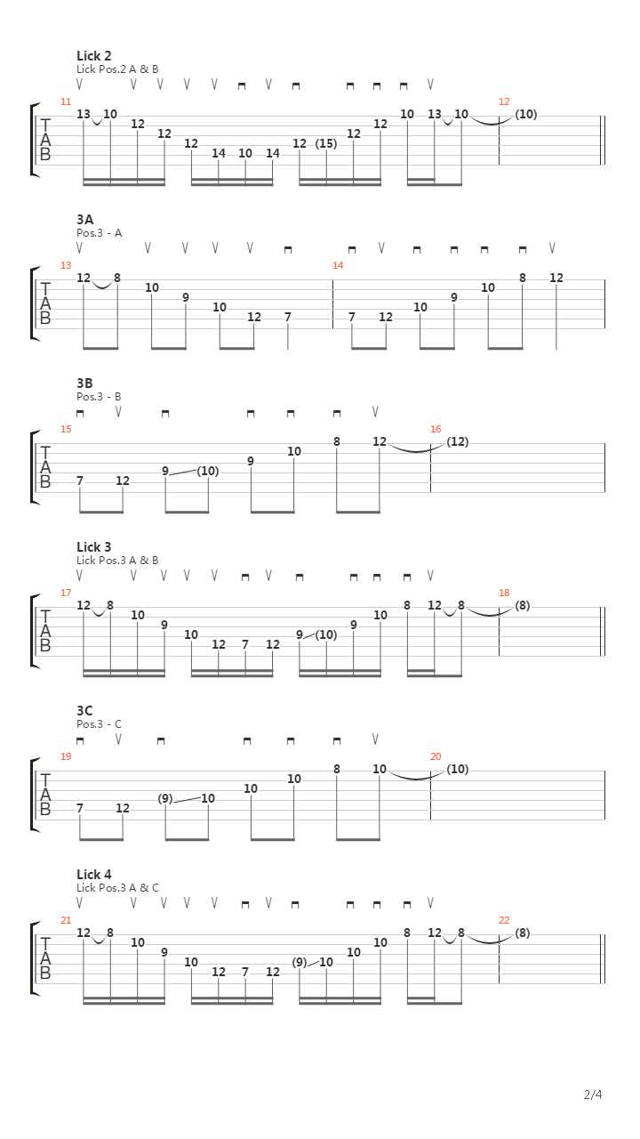 Sweep Excercises - Fxsweep Lick 2吉他谱