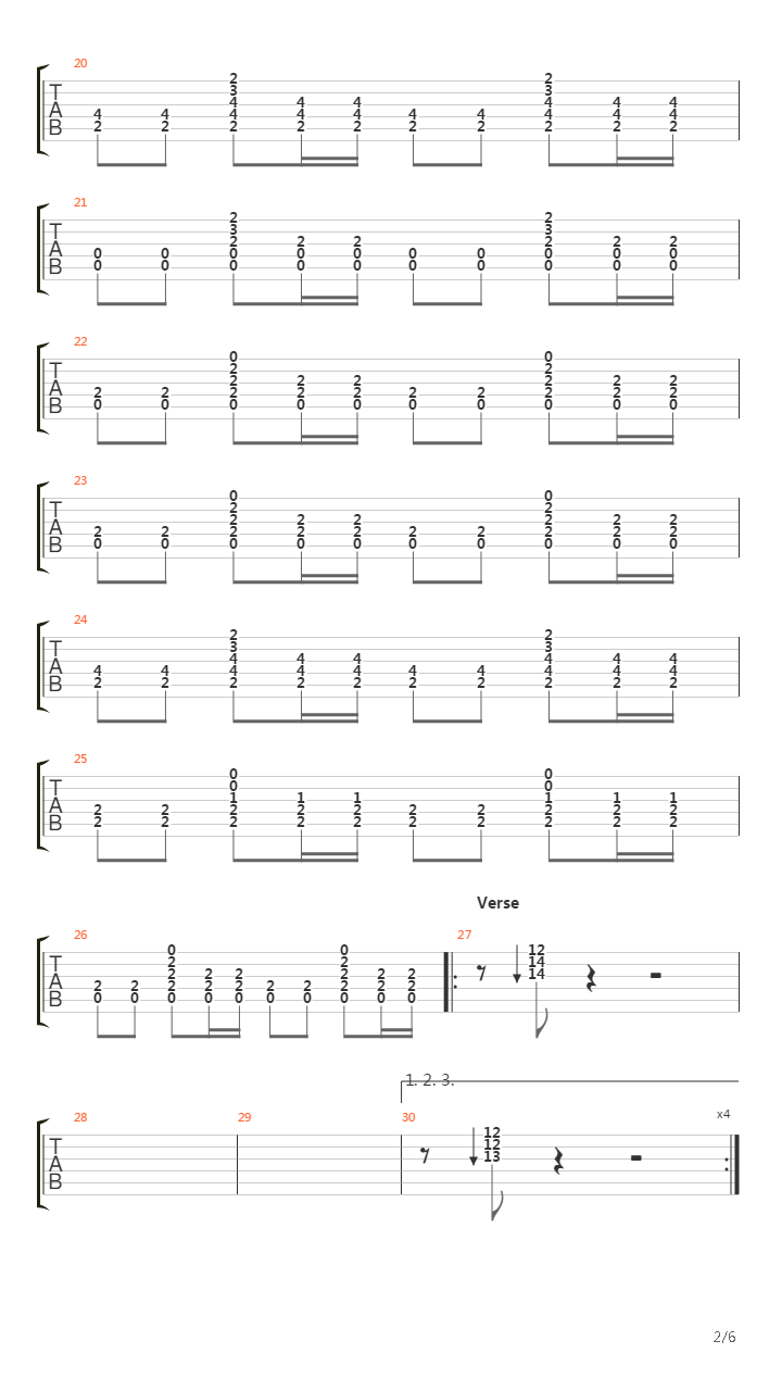 Perfect 10吉他谱