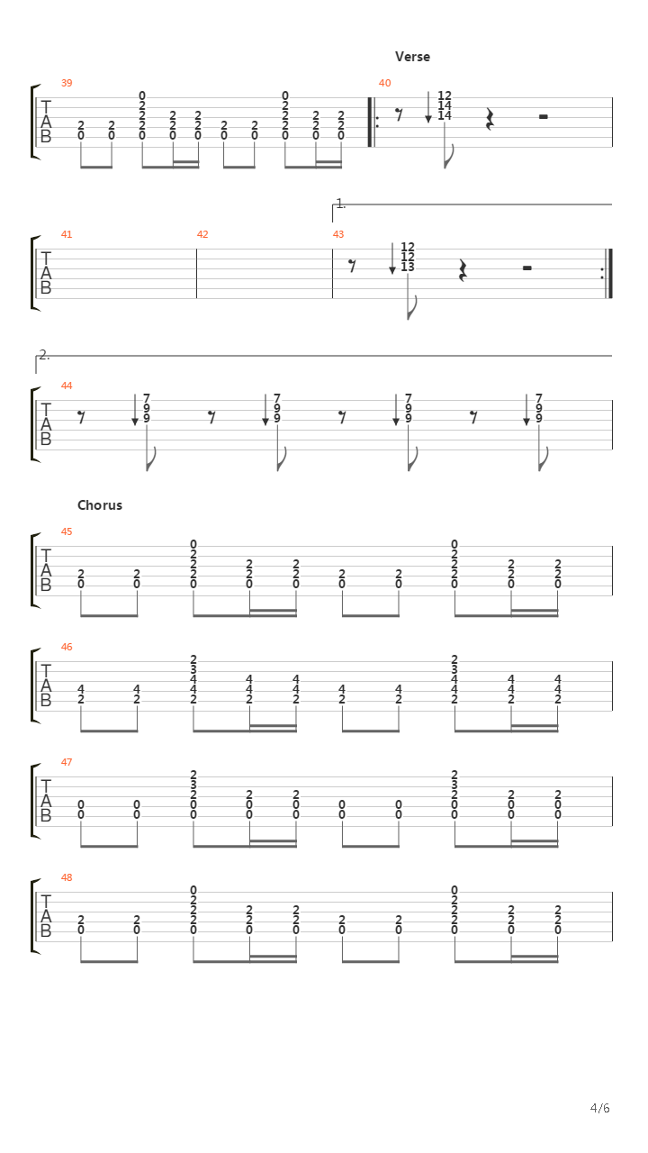 Perfect 10吉他谱