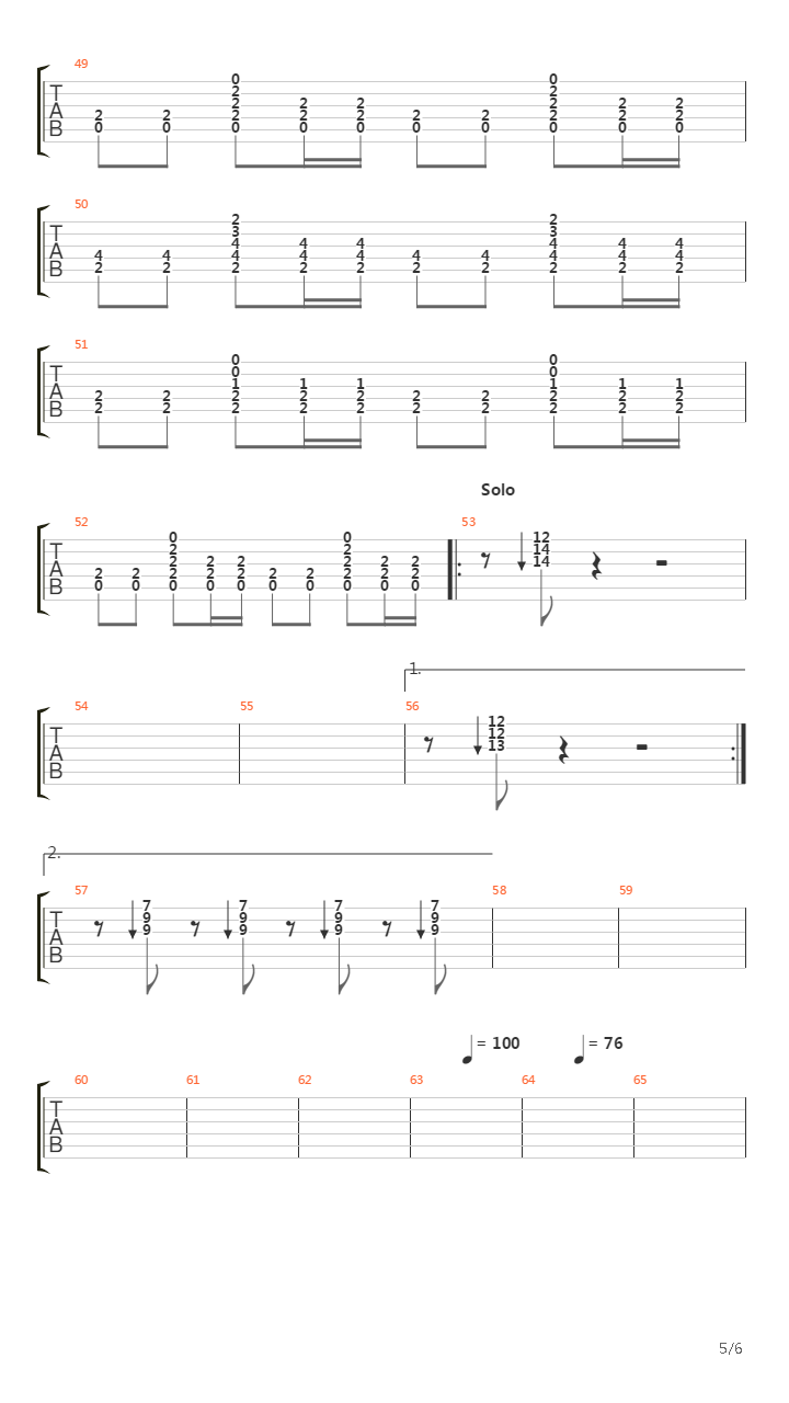 Perfect 10吉他谱