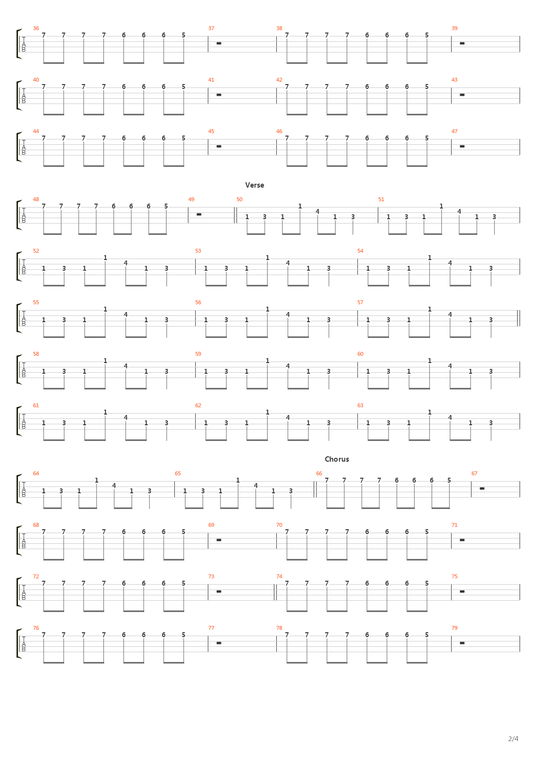 Army Of Me吉他谱
