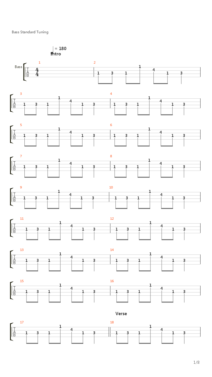 Army Of Me吉他谱