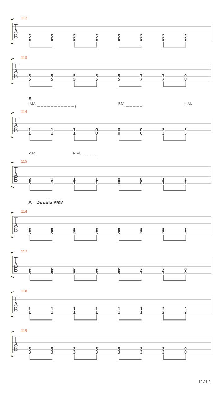 Burn吉他谱