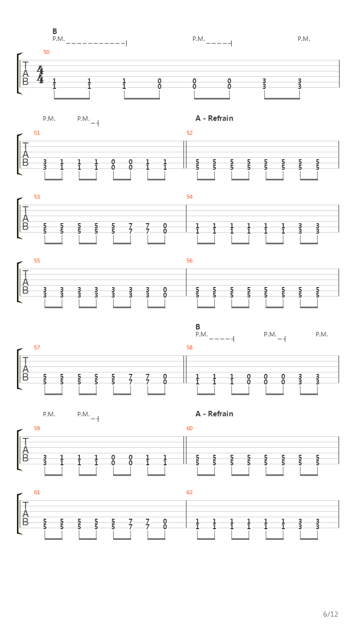 Burn吉他谱