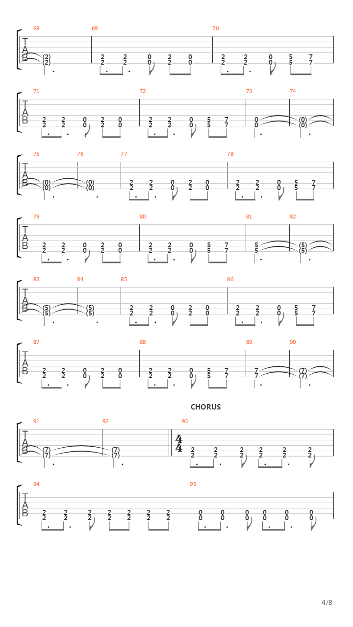 Chains吉他谱