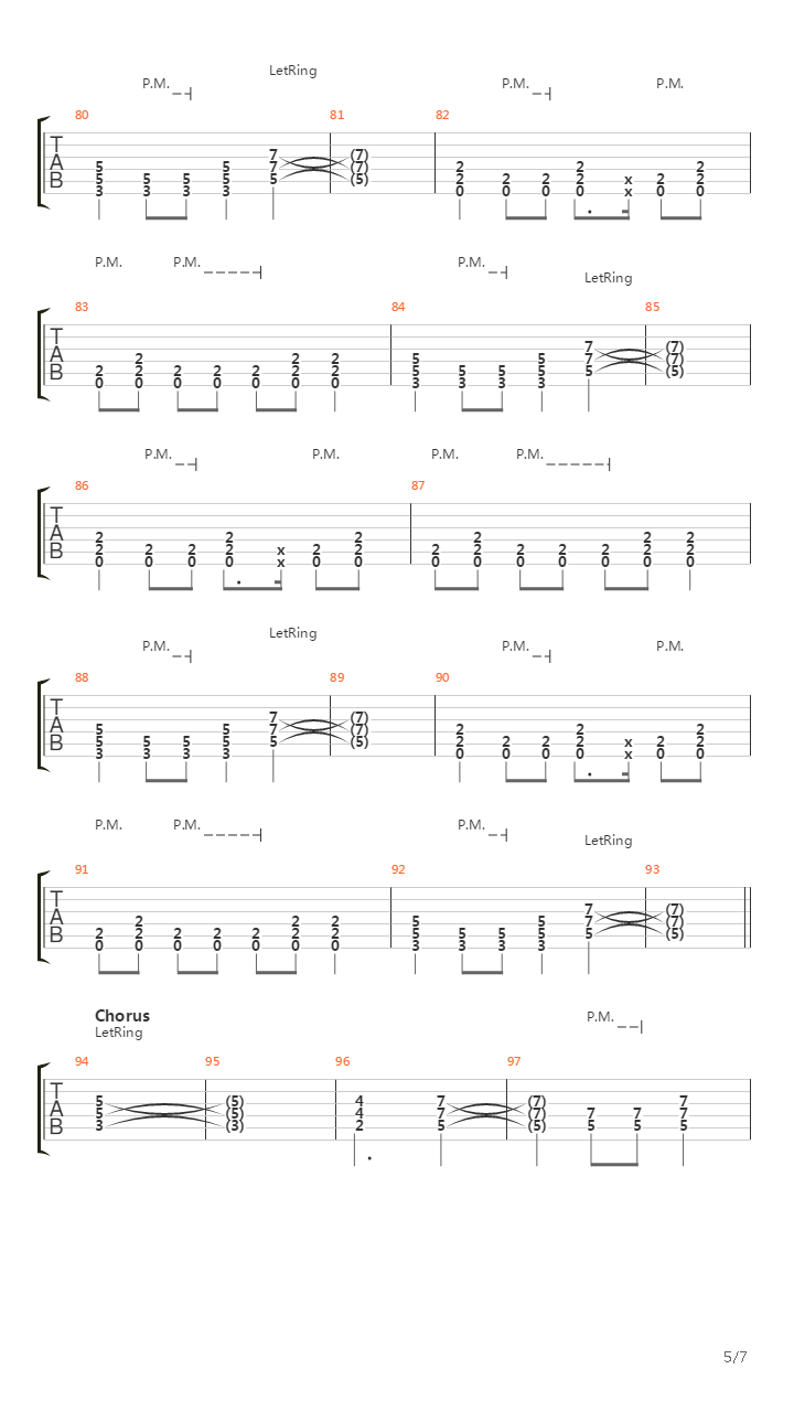 1197吉他谱