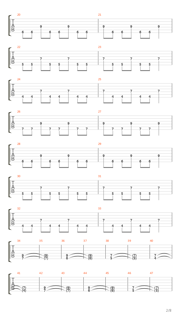 Danket Dem Herrn吉他谱