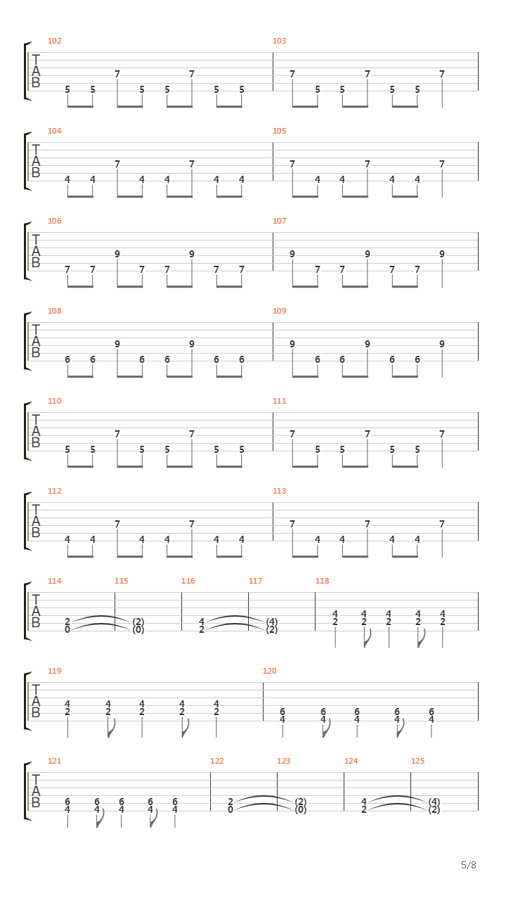Danket Dem Herrn吉他谱