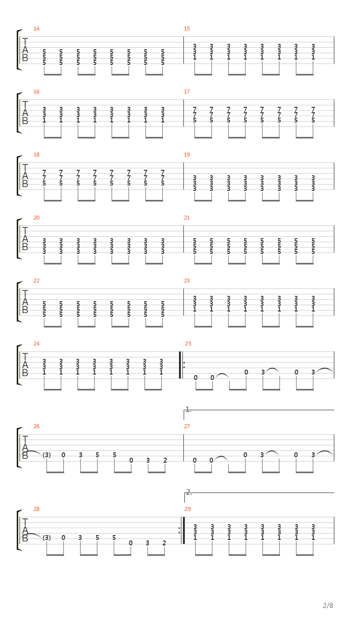 Feuer吉他谱