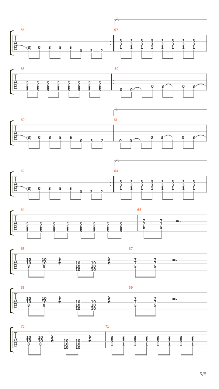 Feuer吉他谱