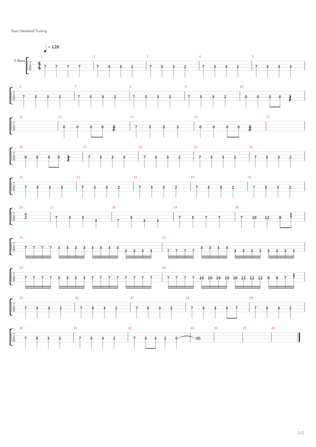 Piece1吉他谱