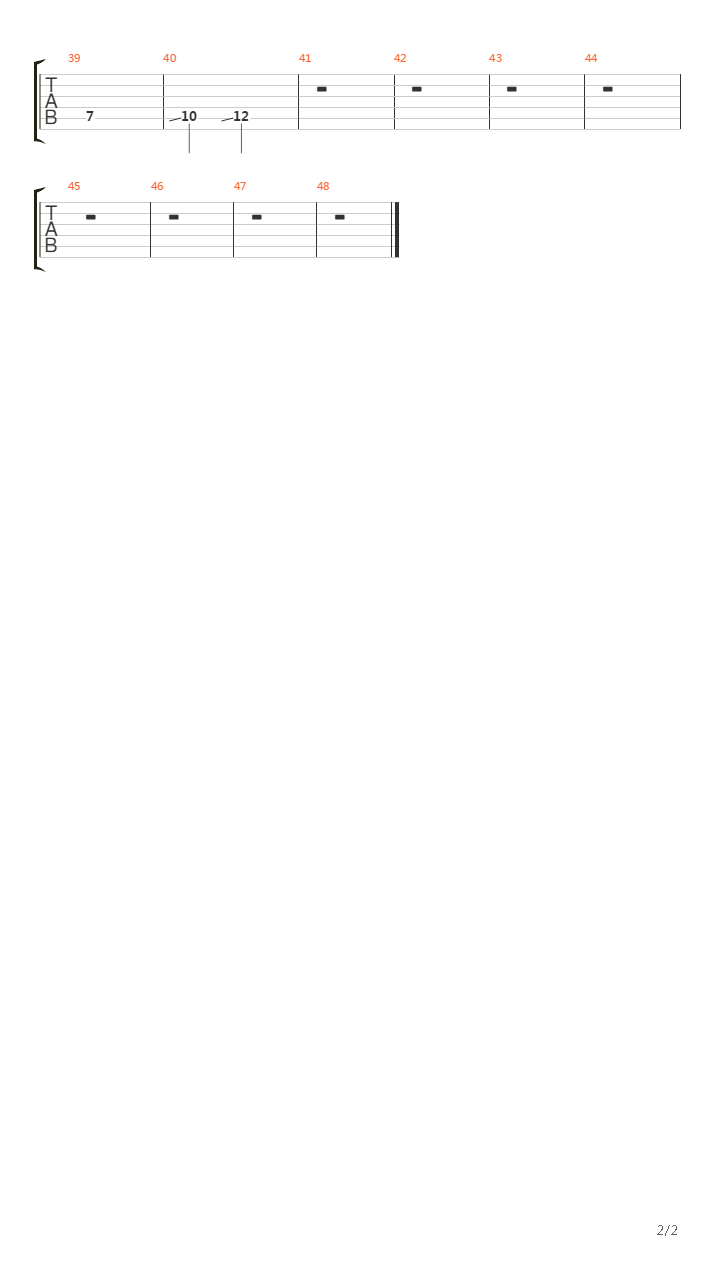 Chronological Order Of Putrefaction吉他谱