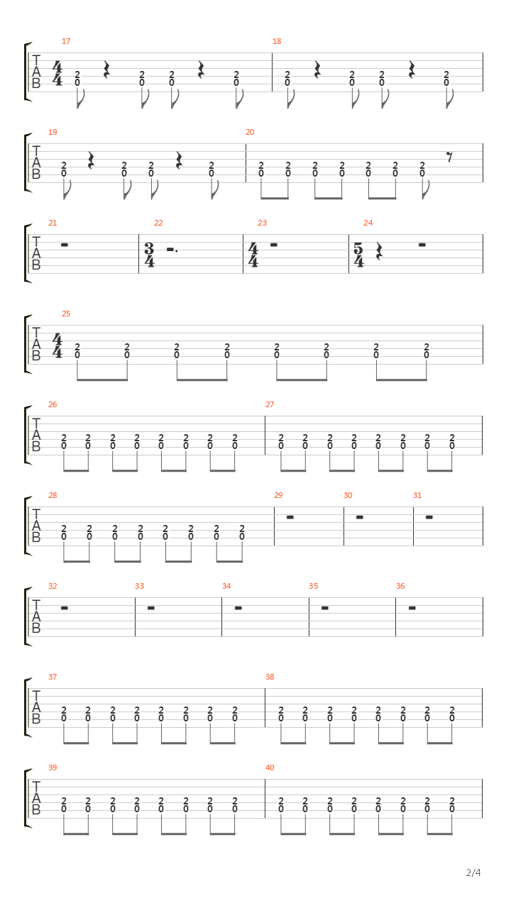 Pain吉他谱