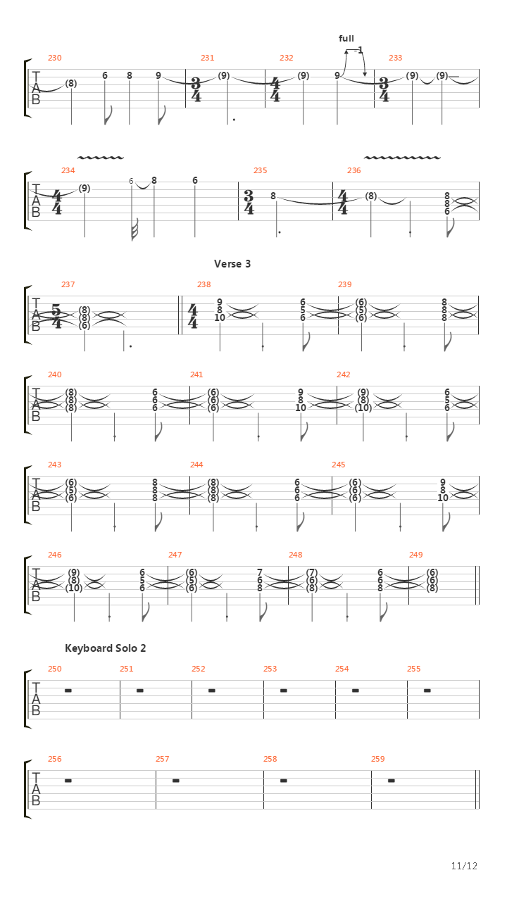 Echoes吉他谱