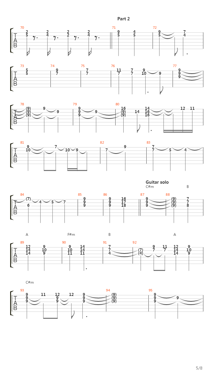 Lawrence吉他谱