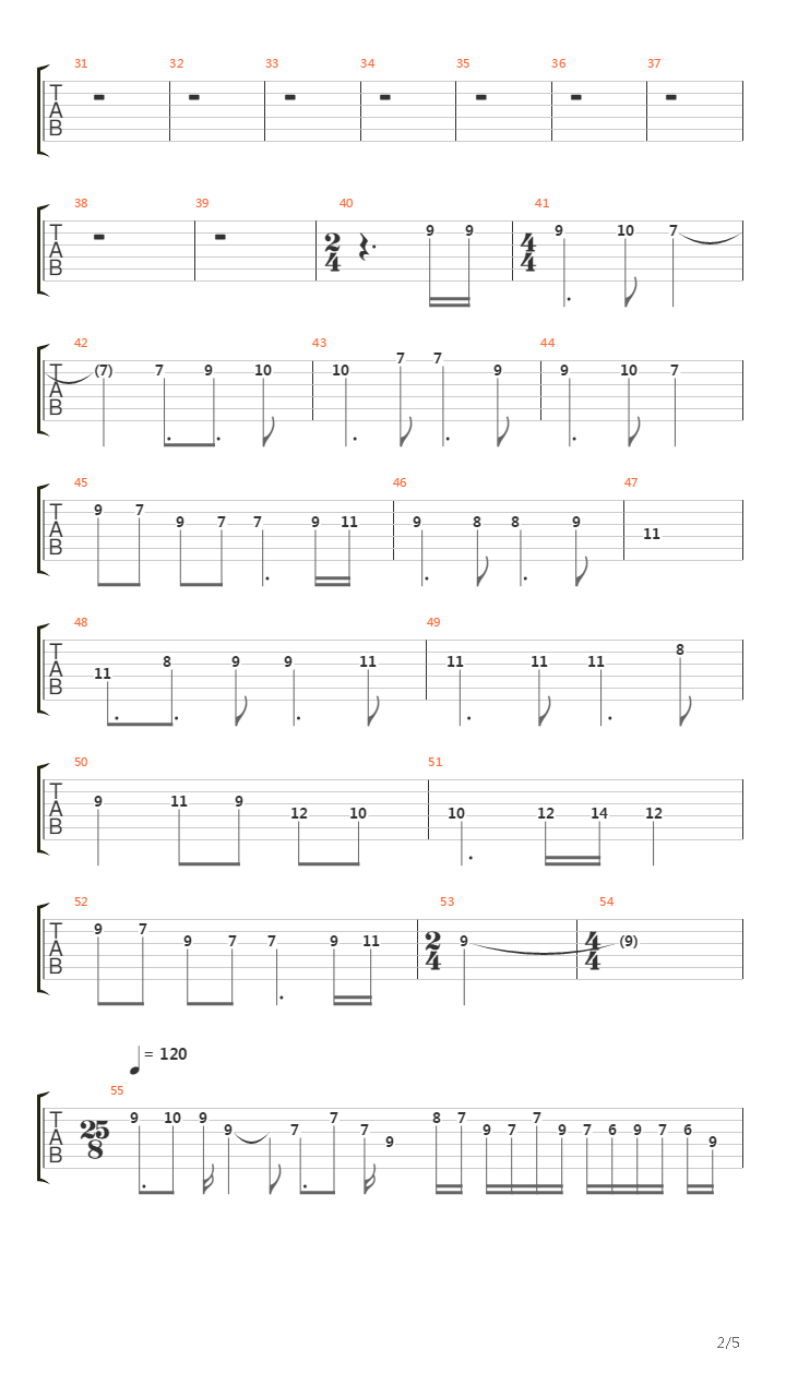 Metrognome吉他谱