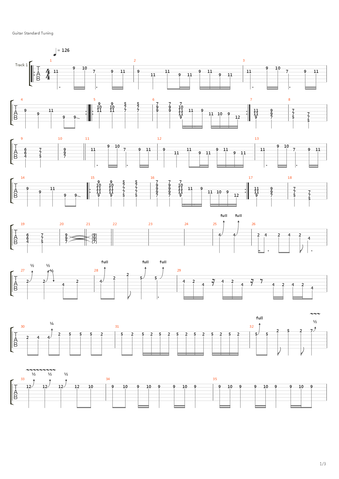 Seperation吉他谱