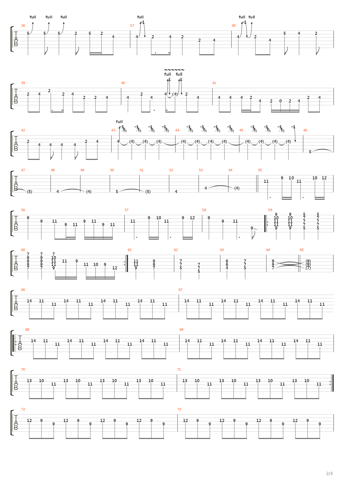 Seperation吉他谱