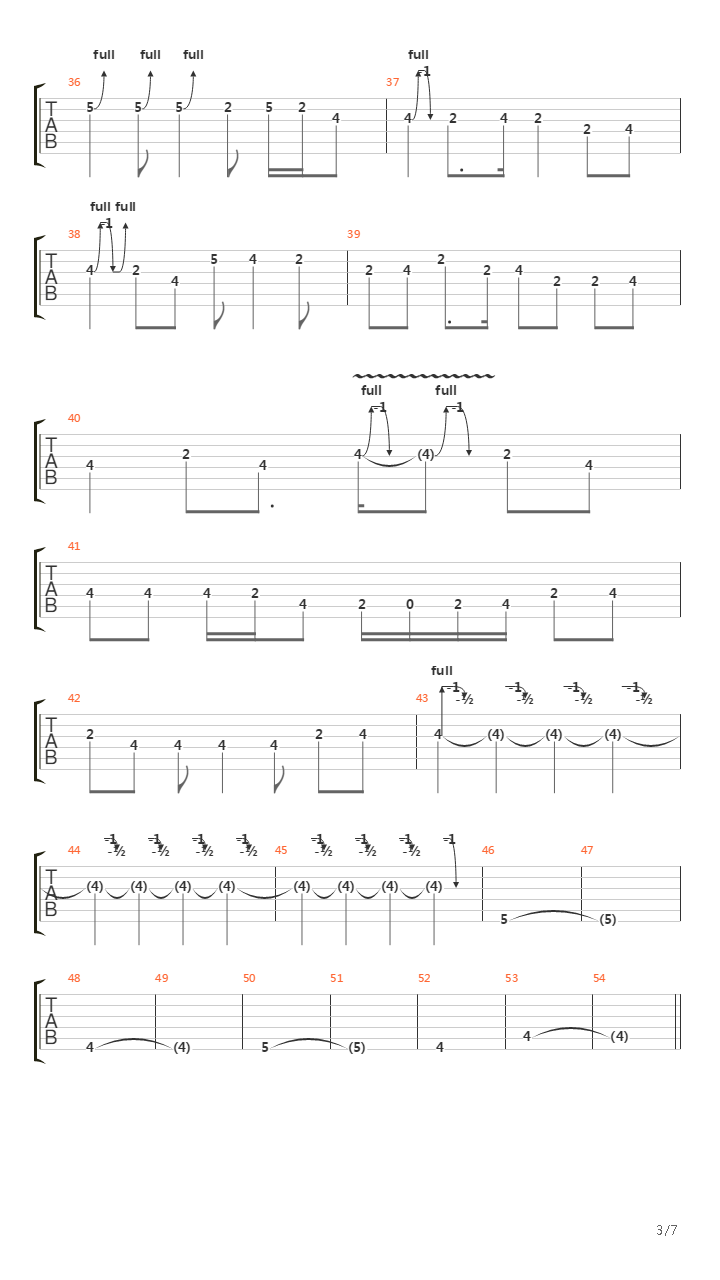 Seperation吉他谱