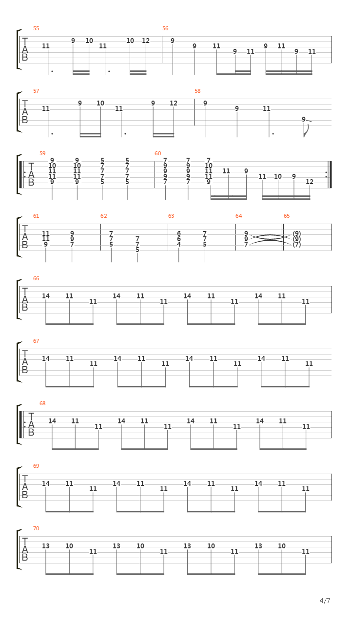 Seperation吉他谱